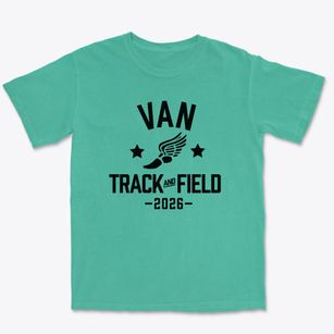 Van Junior High School Track and Field Premium Heavyweight T-shirt