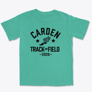 Carden Of Huntington Beach School Track and Field Premium Heavyweight T-shirt