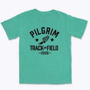 Pilgrim School Track and Field Premium Heavyweight T-shirt