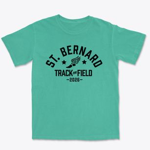 Saint Bernard School Track and Field Premium Heavyweight T-shirt