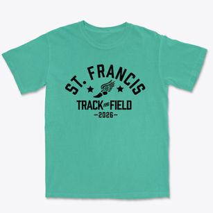 Saint Francis Of Assisi Middle School Track and Field Premium Heavyweight T-shirt