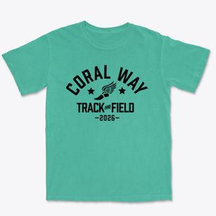 Coral Way K-8 Center Track and Field Premium Heavyweight T-shirt