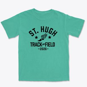 Saint Hugh Catholic School Track and Field Premium Heavyweight T-shirt