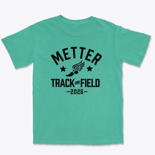 Metter High School Track and Field Premium Heavyweight T-shirt