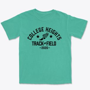 College Heights Elementary School Track and Field Premium Heavyweight T-shirt