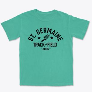 Saint Germaine School Track and Field Premium Heavyweight T-shirt