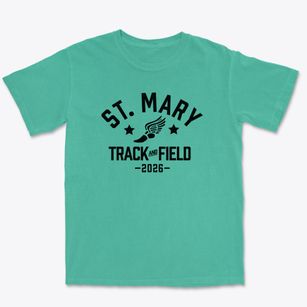 Saint Mary School Track and Field Premium Heavyweight T-shirt