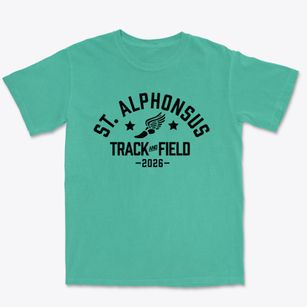 Saint Alphonsus Ligouri School Track and Field Premium Heavyweight T-shirt