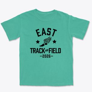 East Junior High School Track and Field Premium Heavyweight T-shirt