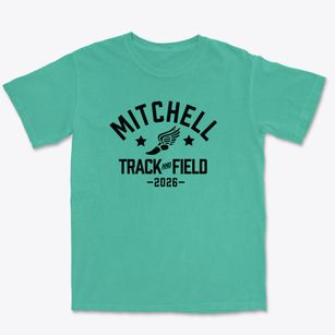 Mitchell Junior High School Track and Field Premium Heavyweight T-shirt