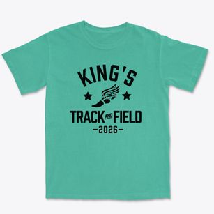 King's Academy Track and Field Premium Heavyweight T-shirt