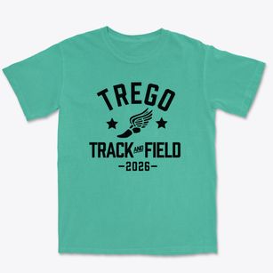 Trego Community High School Track and Field Premium Heavyweight T-shirt