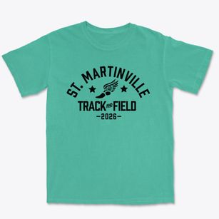 Saint Martinville Elementary School Track and Field Premium Heavyweight T-shirt