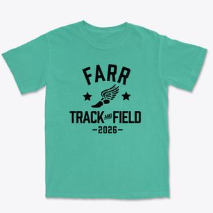 Farr Academy School Track and Field Premium Heavyweight T-shirt