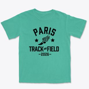 Paris High School Track and Field Premium Heavyweight T-shirt