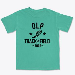 Our Lady Of Pompeii School Track and Field Premium Heavyweight T-shirt