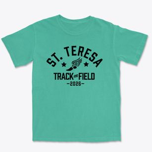 St Teresa School Track and Field Premium Heavyweight T-shirt