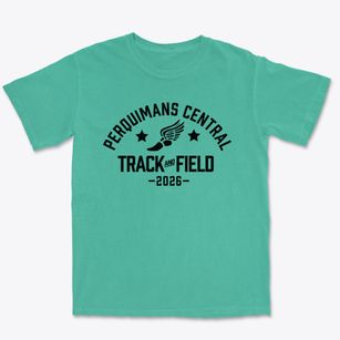 Perquimans Central Elementary School Track and Field Premium Heavyweight T-shirt