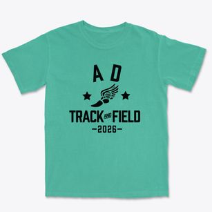 A D High School Track and Field Premium Heavyweight T-shirt
