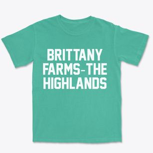 Brittany Farms-the Highlands Pennsylvania Classic Block Premium Heavyweight T-shirt