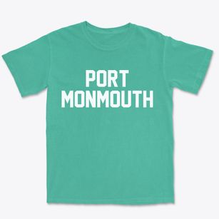 Port Monmouth New Jersey Classic Block Premium Heavyweight T-shirt