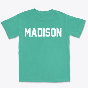 Madison Wisconsin Classic Block Premium Heavyweight T-shirt