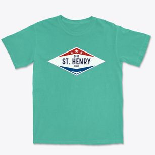 St. Henry Ohio Diamond Star Premium Heavyweight T-shirt