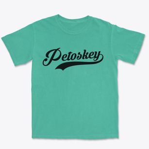 Petoskey Michigan Vintage Team Premium Heavyweight T-shirt