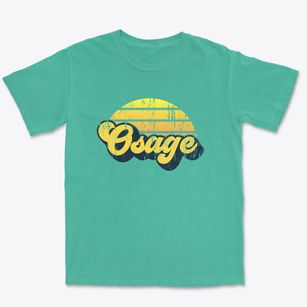 Osage Iowa Sublime Sunset Premium Heavyweight T-shirt