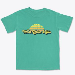 West Lake Hills Texas Sublime Sunset Premium Heavyweight T-shirt