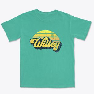 Willey Iowa Sublime Sunset Premium Heavyweight T-shirt