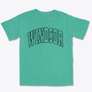 Windsor Connecticut Trendy Block Premium Heavyweight T-shirt