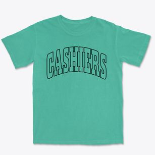 Cashiers North Carolina Trendy Block Premium Heavyweight T-shirt