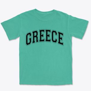 Greece New York Varsity Premium Heavyweight T-shirt
