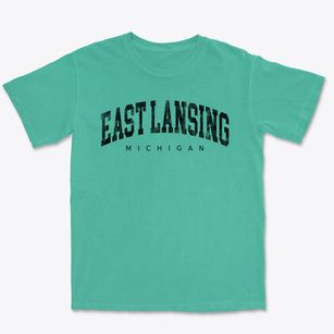 East Lansing Michigan Urban Vibe Premium Heavyweight T-shirt