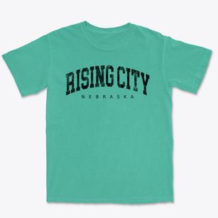 Rising City Nebraska Urban Vibe Premium Heavyweight T-shirt