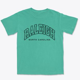 Raleigh North Carolina Inline Premium Heavyweight T-shirt