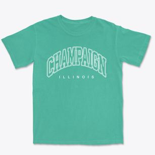Champaign Illinois Inline Premium Heavyweight T-shirt