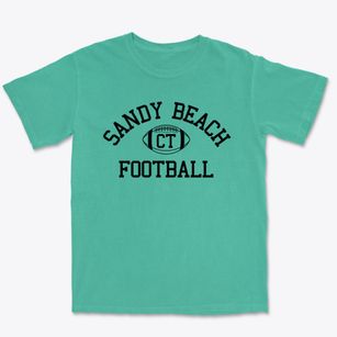 Sandy Beach Connecticut Football Premium Heavyweight T-shirt