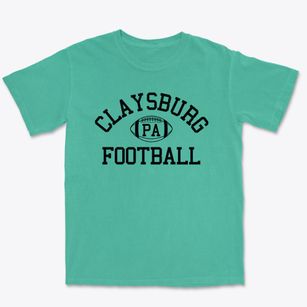 Claysburg Pennsylvania Football Premium Heavyweight T-shirt