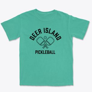 Deer Island Oregon Pickleball Premium Heavyweight T-shirt