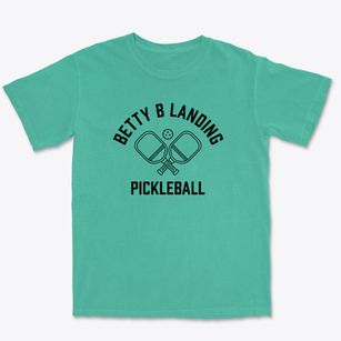 Betty B Landing Michigan Pickleball Premium Heavyweight T-shirt