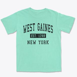 West Gaines New York Classic Established Premium Heavyweight T-shirt