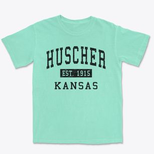 Huscher Kansas Classic Established Premium Heavyweight T-shirt