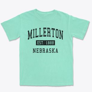 Millerton Nebraska Classic Established Premium Heavyweight T-shirt