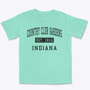 Country Club Gardens Indiana Classic Established Premium Heavyweight T-shirt