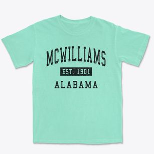 Mcwilliams Alabama Classic Established Premium Heavyweight T-shirt