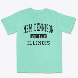 New Dennison Illinois Classic Established Premium Heavyweight T-shirt