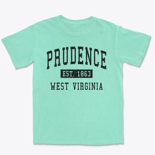 Prudence West Virginia Classic Established Premium Heavyweight T-shirt