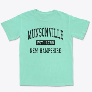 Munsonville New Hampshire Classic Established Premium Heavyweight T-shirt